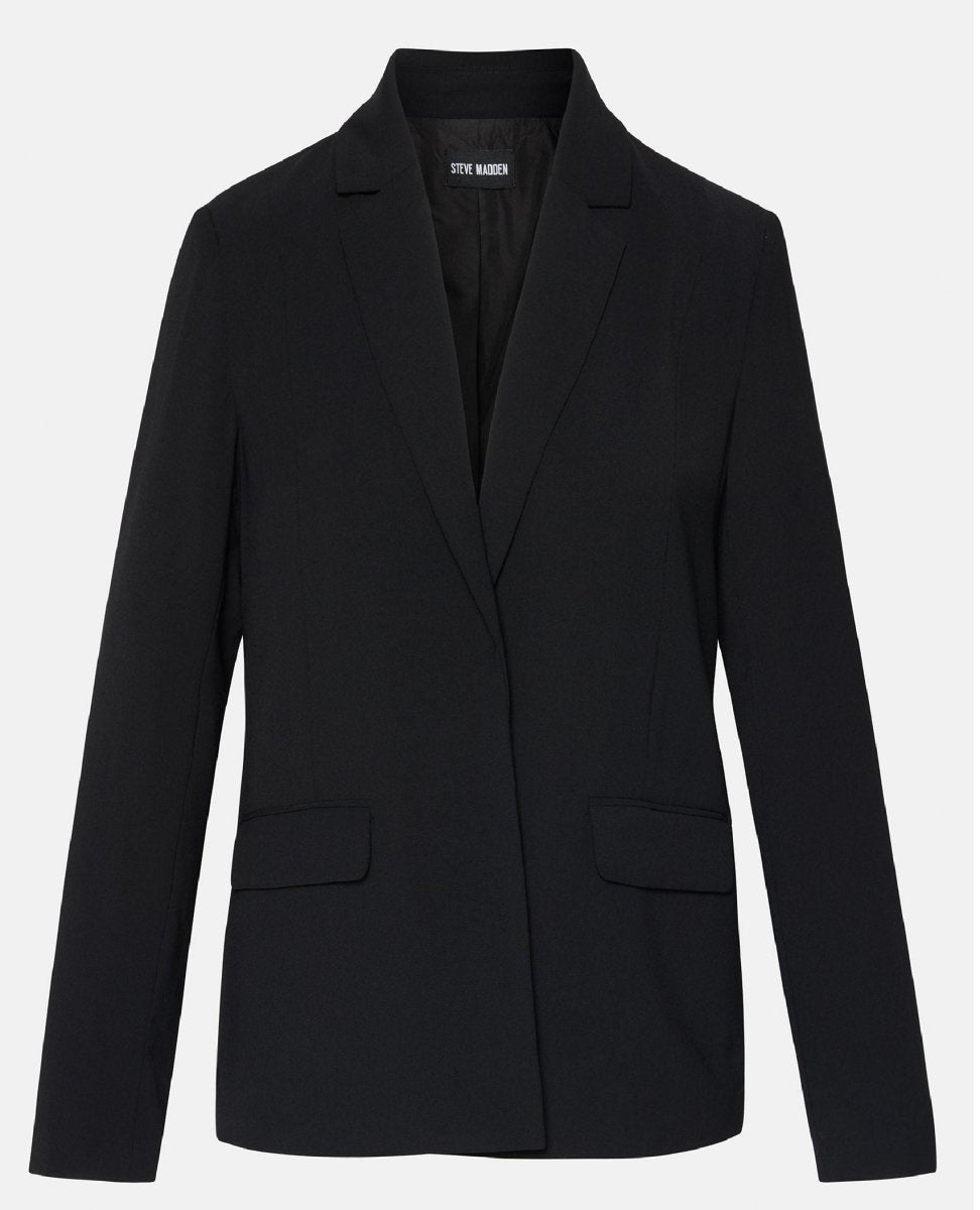 Payton Open Front Blazer Black - miamidrugpossession