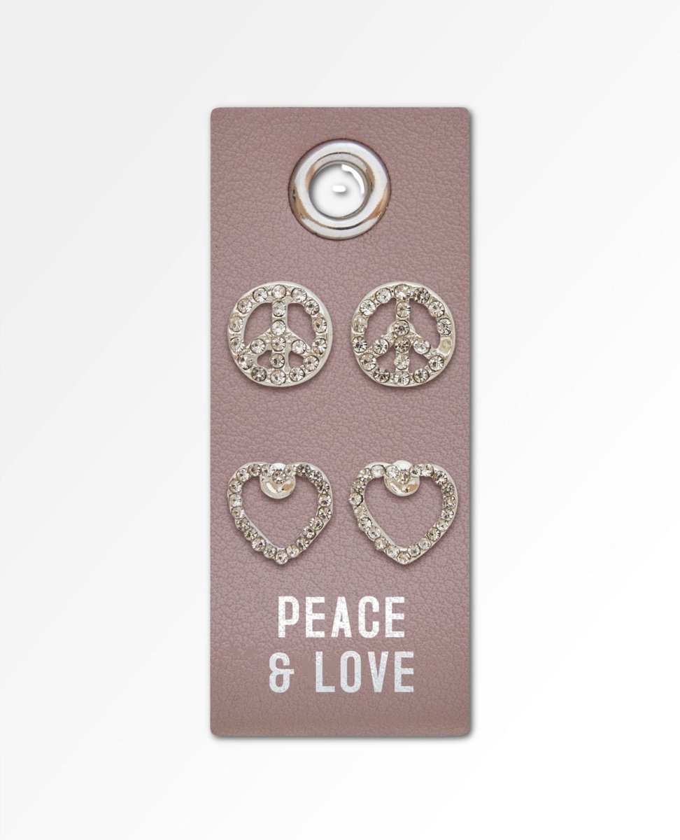 Peace and Love Stud Earrings - miamidrugpossession