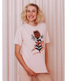 Peace Floral Slouchy Tee - clearpathherbicide