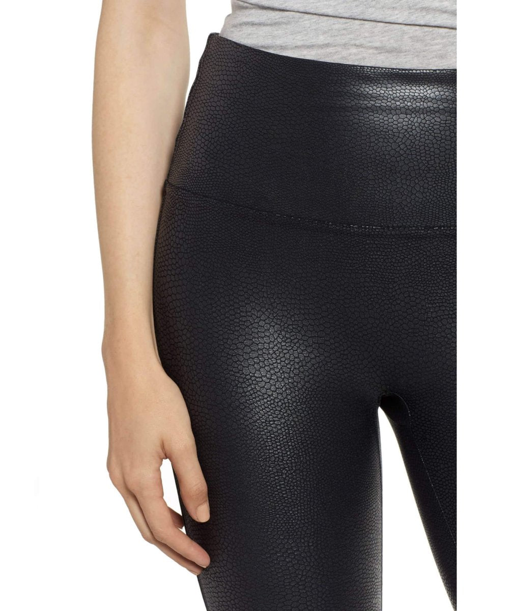 Pebbled Faux Leather Leggings - miamidrugpossession