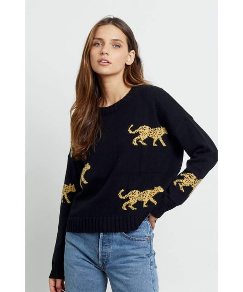 Perci Black Jungle Cat Sweater - clearpathherbicide