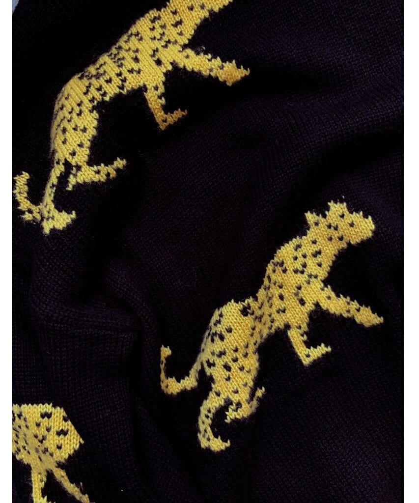 Perci Black Jungle Cat Sweater - clearpathherbicide