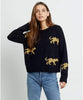 Perci Black Jungle Cat Sweater - miamidrugpossession