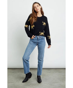 Perci Black Jungle Cat Sweater - clearpathherbicide