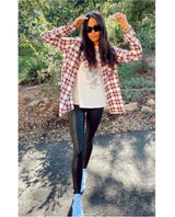 Perfect Plaid Layering Shirt Red Combo - miamidrugpossession