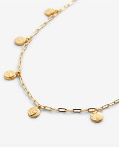 Phases Choker Necklace 14k Gold - clearpathherbicide