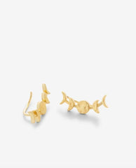 Phases Earring Climbers 14k Gold - PINK ARROWS