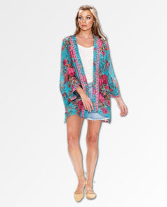 Phillipa Spring Floral Kimono - miamidrugpossession