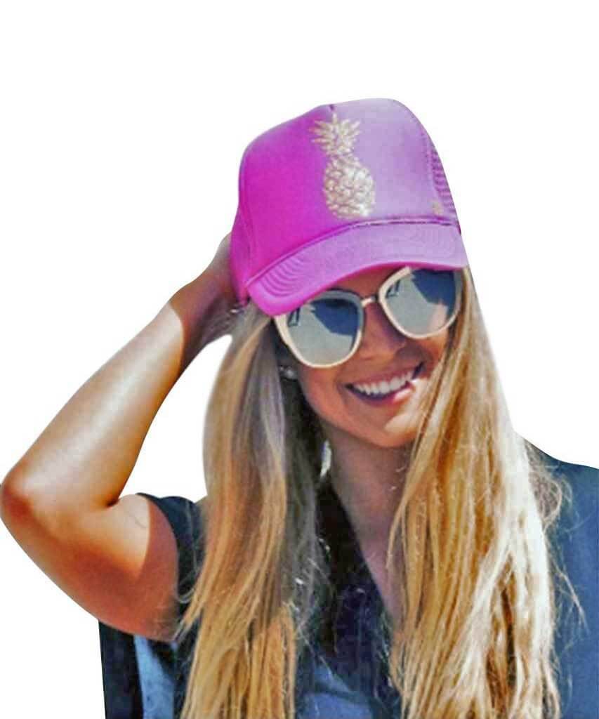 Pink Pineapple Trucker Hat - miamidrugpossession