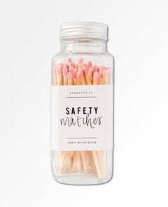 Pink Safety Matches - Glass Jar - miamidrugpossession