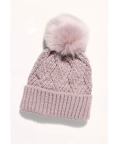 Pinnacle Pom Beanie Charcoal - PINK ARROWS