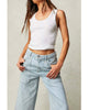 Piper Mid - Rise Crop Wide - Leg Jeans Worn Railroad - miamidrugpossession