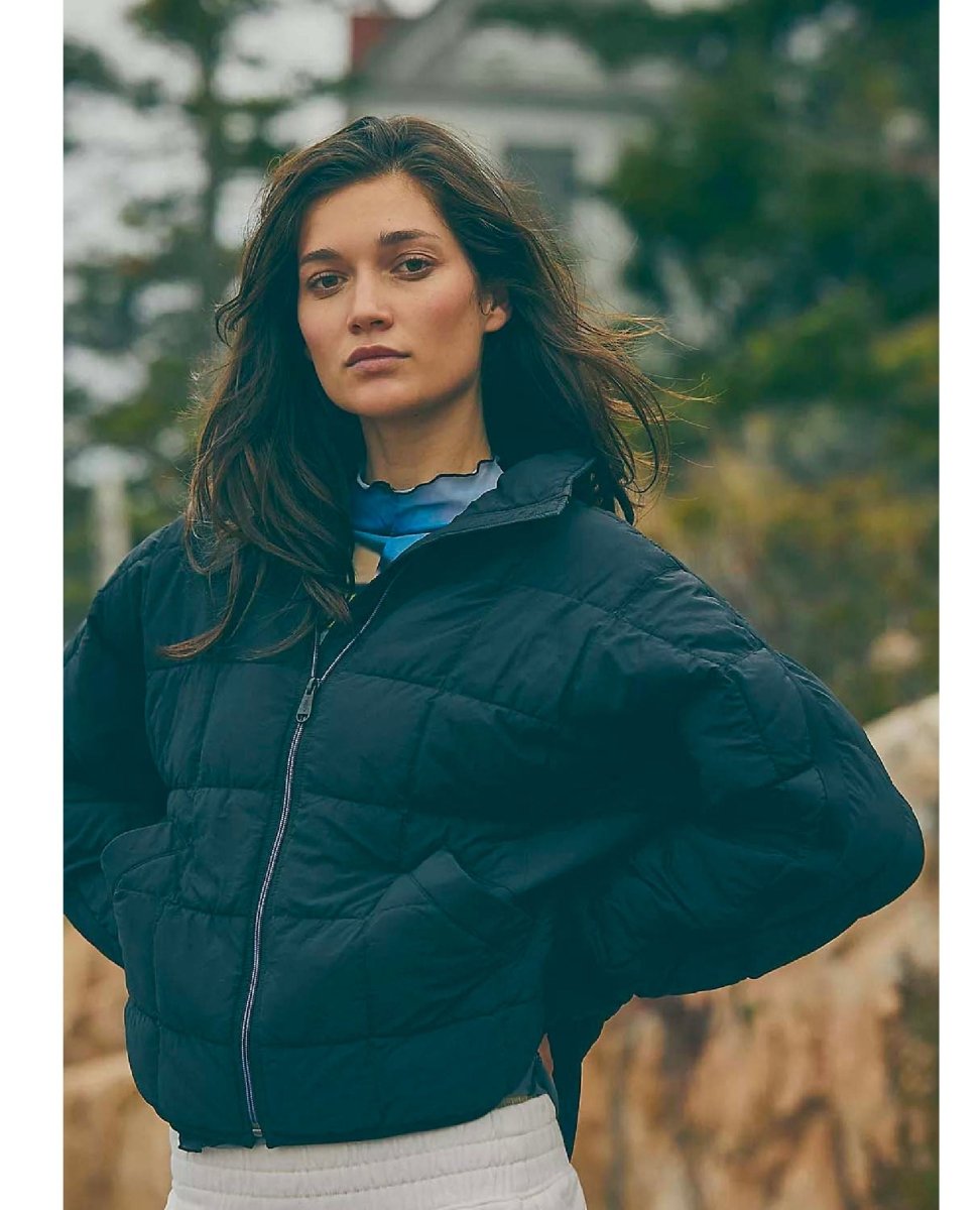 Pippa Packable Puffer Black - miamidrugpossession