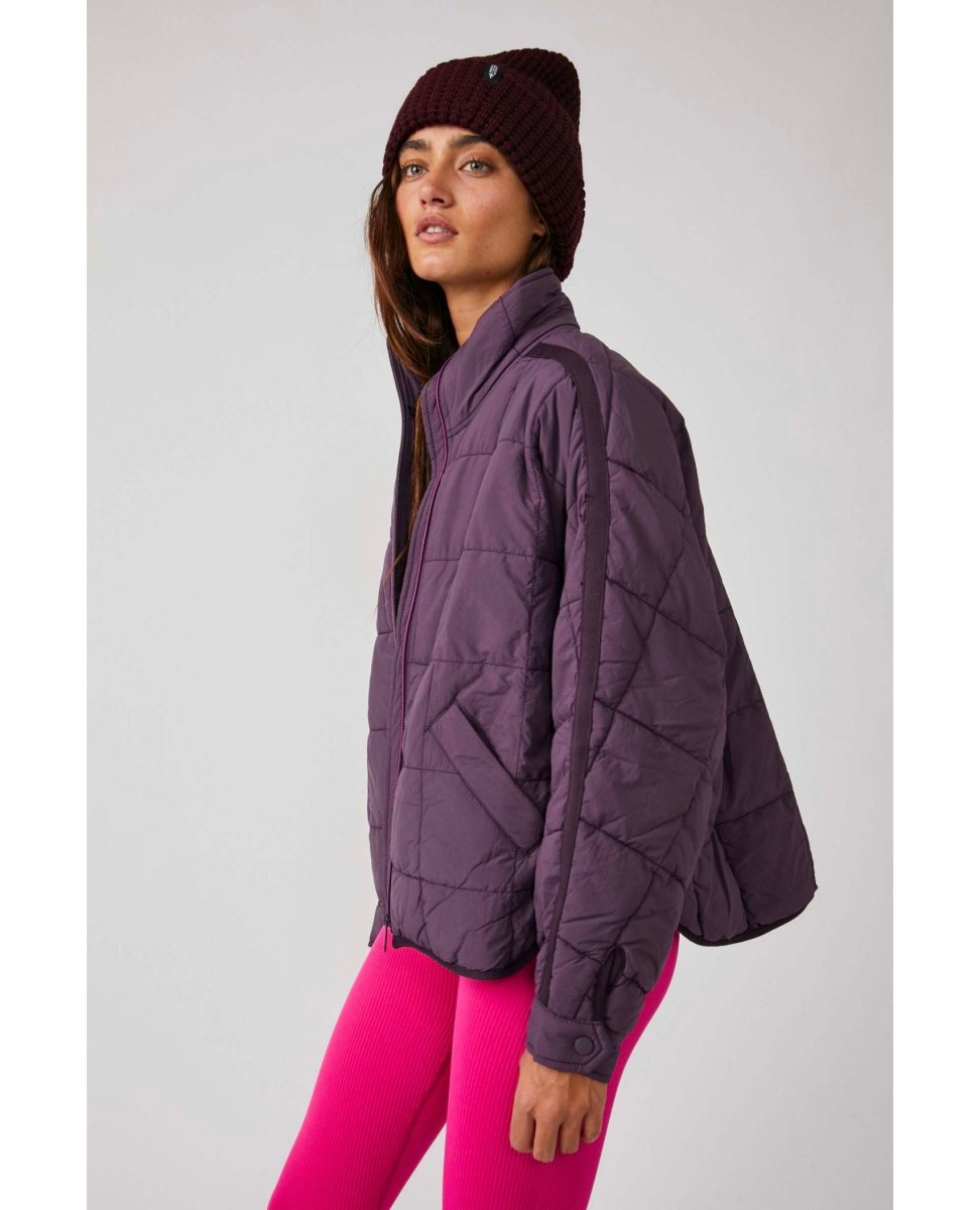 Pippa Packable Puffer Black Berry - miamidrugpossession