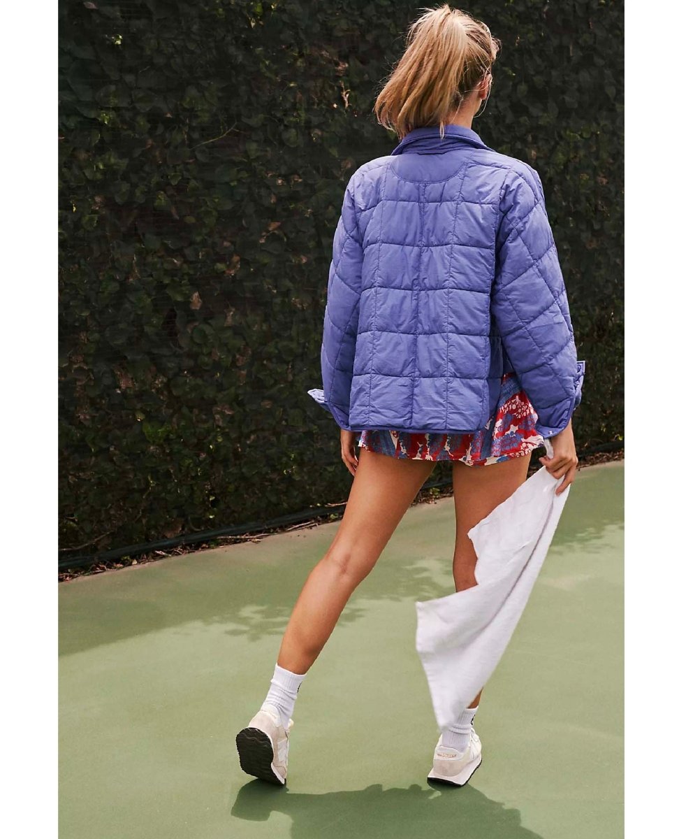 Pippa Packable Puffer Blue Iris - miamidrugpossession