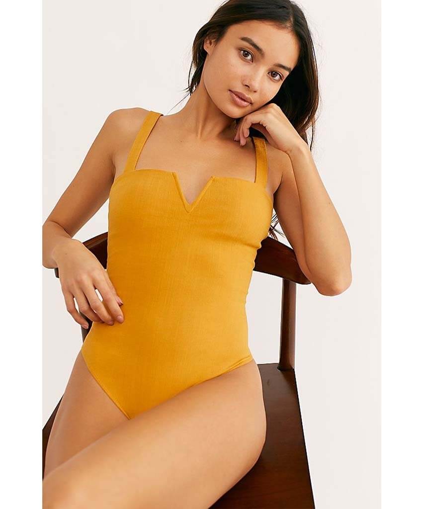 Pippa V - Wire Bodysuit Honey Ginger - clearpathherbicide