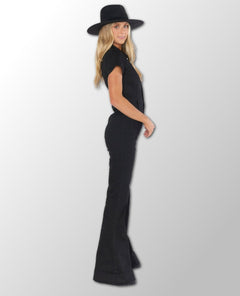 Pitch Black Everheart Jumpsuit - miamidrugpossession