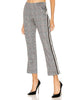 Plaid Cropped Track Pant - PINK ARROWS