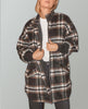 Plaid Times Coat Black Combo - miamidrugpossession