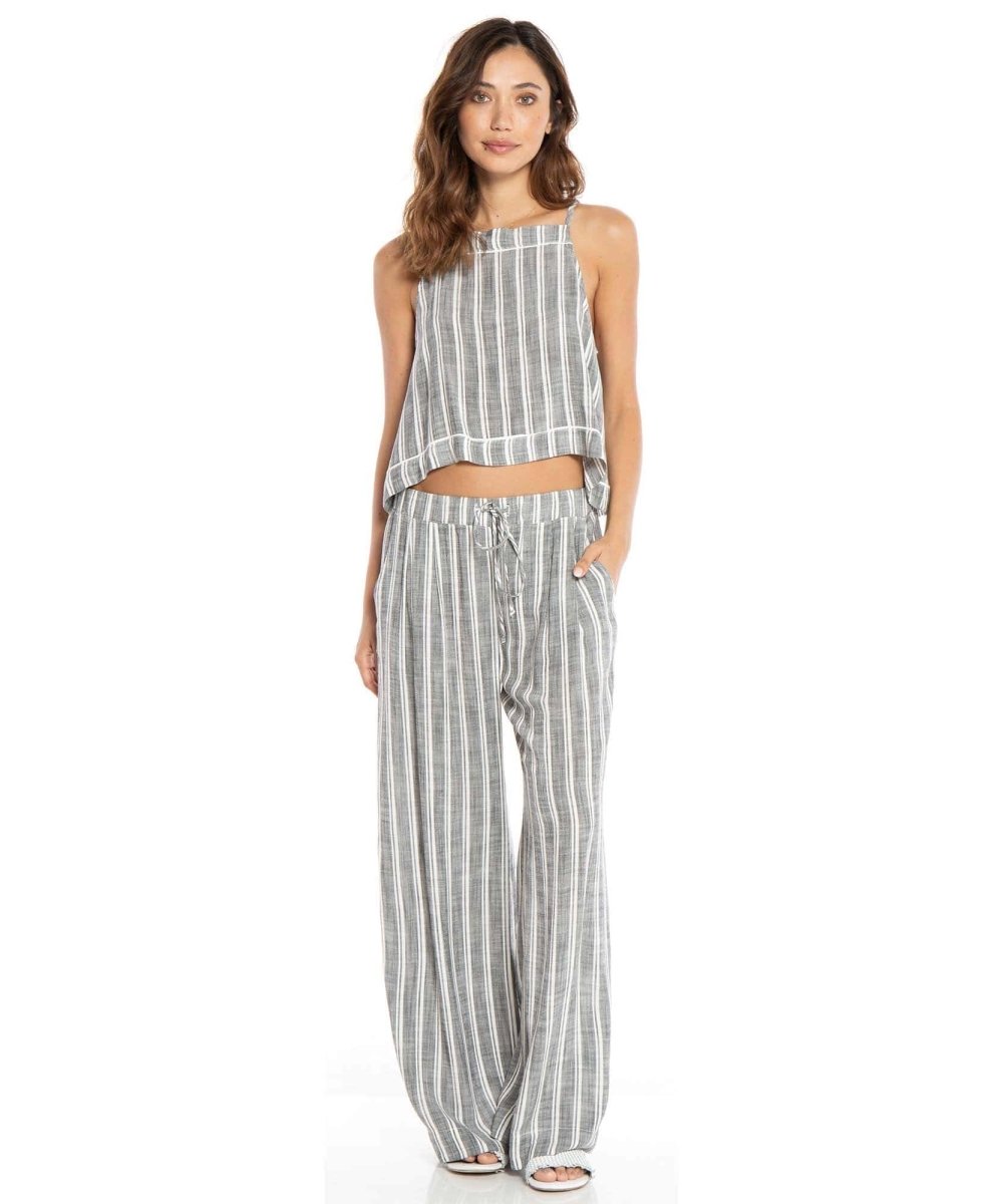 Pleated Front Wide Leg Pant - miamidrugpossession