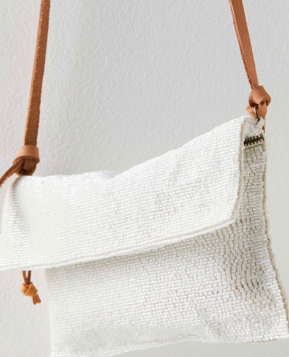 Plus One Embellished Cros Bag Ivory - miamidrugpossession