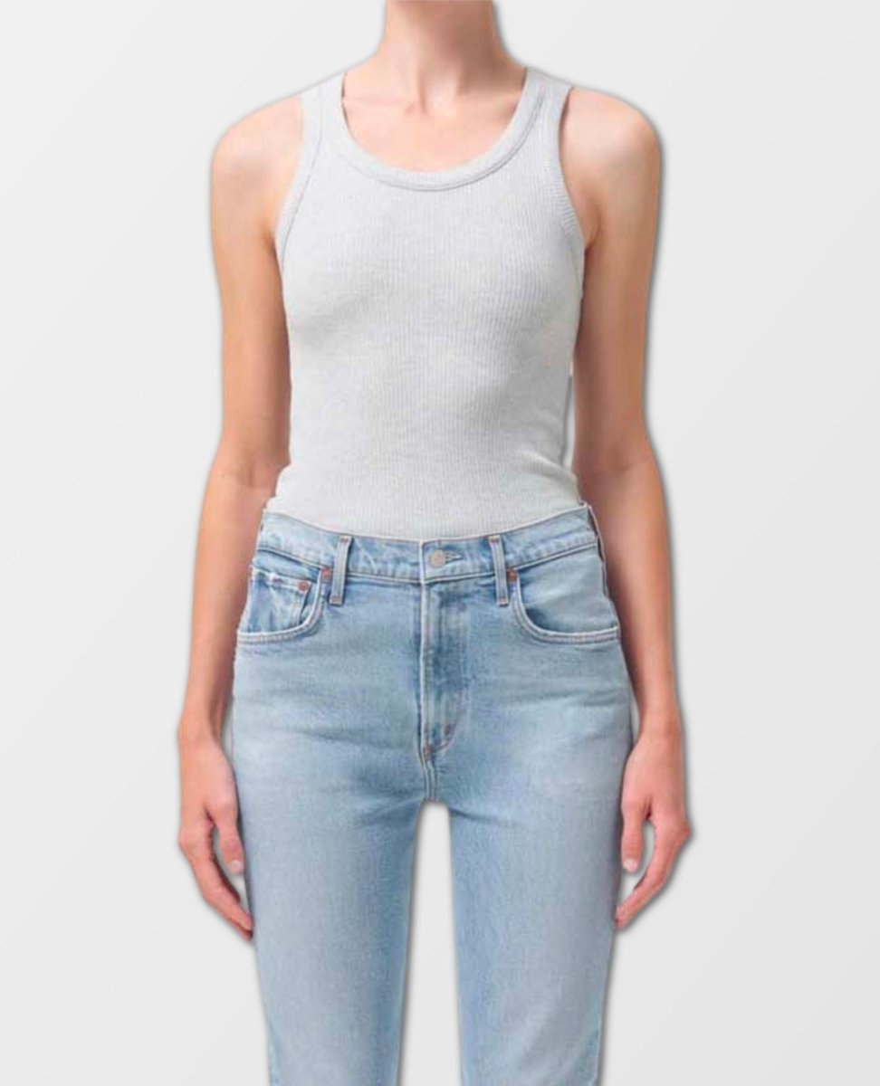 Poppy Tank Grey Heather - miamidrugpossession