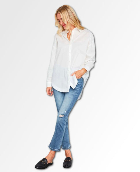 Poppy Top White Long Sleeve - miamidrugpossession