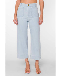 Powder Blue Alyx Wide Leg Crop Pant - miamidrugpossession