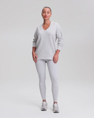 Spanx® Airessentials Brushed V-neck Tunic Heather Cream