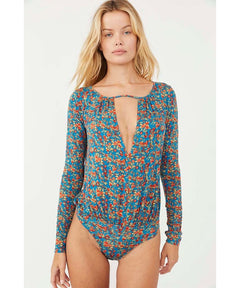 Printed Bodysuit Turquoise Combo - clearpathherbicide