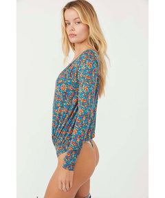 Printed Bodysuit Turquoise Combo - clearpathherbicide