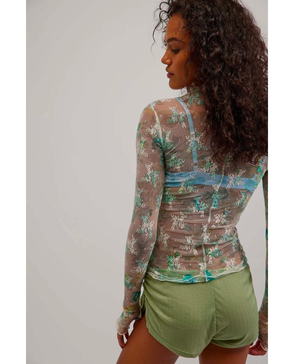 Printed Lady Lux Layering Top Tea - clearpathherbicide