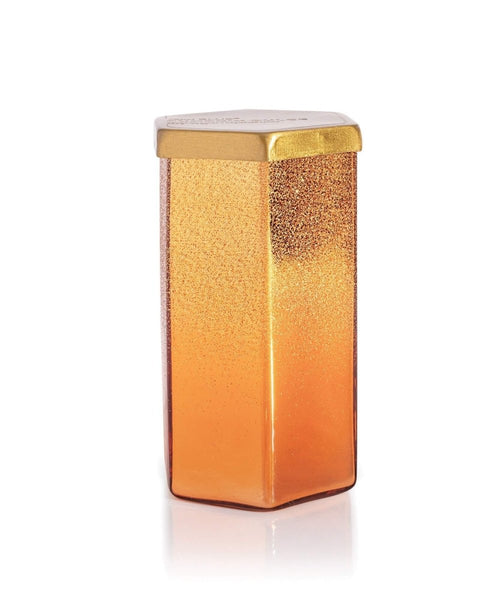 Pumpkin Dulce Ombre Found Glass Candle Hexagon (17 oz) - clearpathherbicide