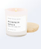 Pumpkin Spice Soy Candle | White Jar Candle+ Wood Lid - clearpathherbicide