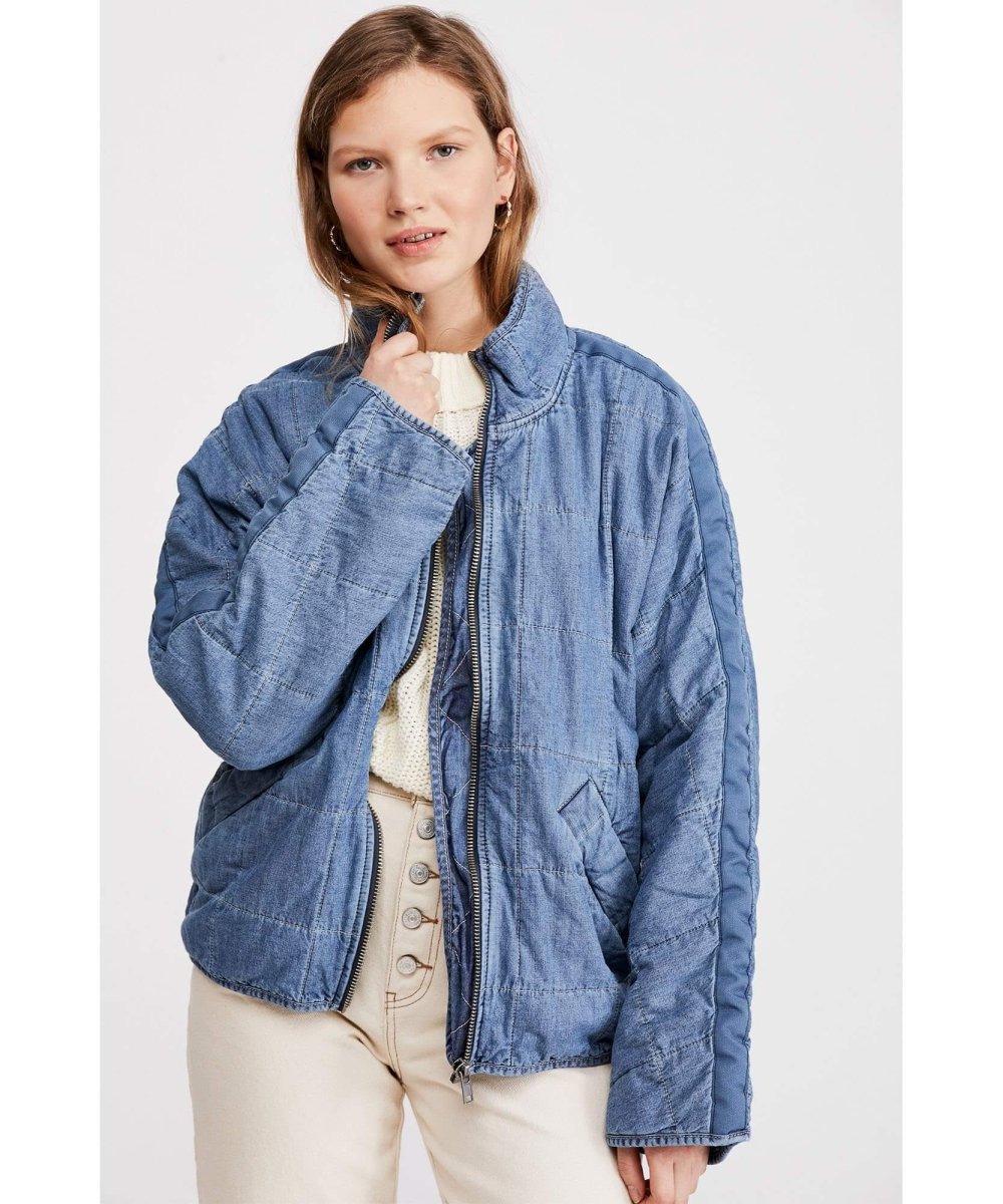 Quilted Dolman Jacket Vintage Cali Indigo - clearpathherbicide