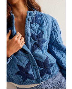 Quinn Quilted Jacket Indigo Combo - clearpathherbicide