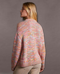 Rainbow Cozy Crew Sweater - PINK ARROWS