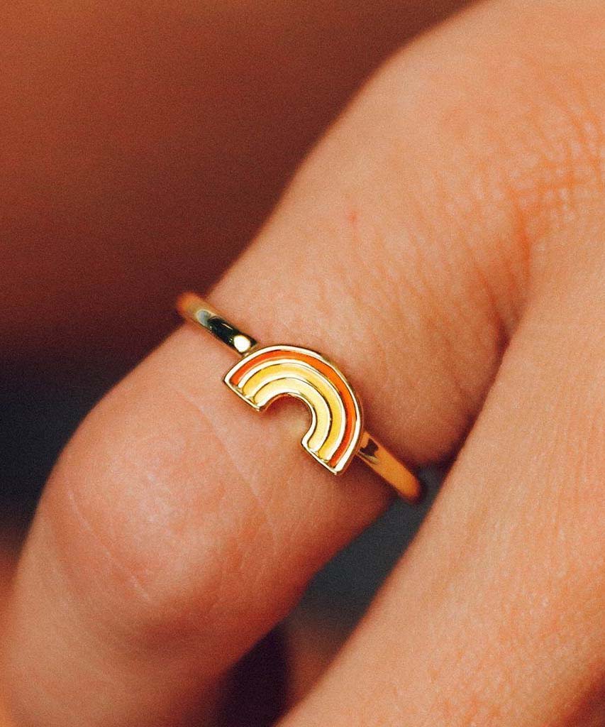 Rainbow Ring Gold - miamidrugpossession