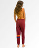 Rainbow Stitch Sweatpants Plum Women - clearpathherbicide