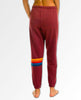 Rainbow Stitch Sweatpants Plum Women - miamidrugpossession