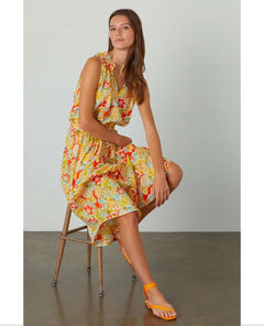 Ramona Tropical Bahama Print Midi Dress - clearpathherbicide