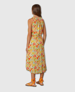 Ramona Tropical Bahama Print Midi Dress - clearpathherbicide