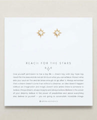 Reach For The Stars Earrings 14k Gold - PINK ARROWS