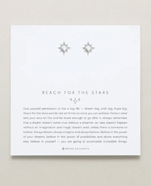 Reach For The Stars Earrings Silver - clearpathherbicide