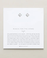 Reach For The Stars Earrings Silver - miamidrugpossession