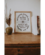 'Reading Gives Us A Place' Letterpress 11" x 14" - miamidrugpossession