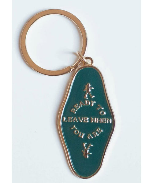 Ready To Leave When You Are Keychain - miamidrugpossession