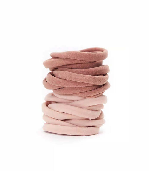 Recycled Nylon Elastics 20pc Set - Blush - miamidrugpossession