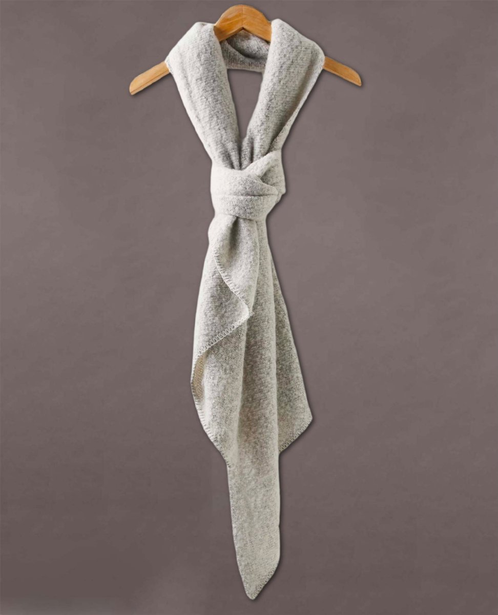 Recycled Scarf Barley Grey - miamidrugpossession