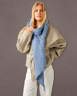 Recycled Scarf Slate Blue - miamidrugpossession